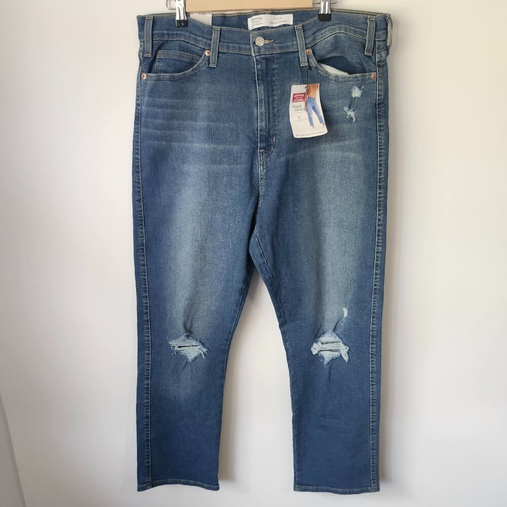 Signature by Levi Strauss Heritage High Rise Straight Jeans Women’s 18 W34 NWT